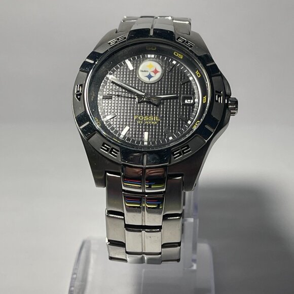 Pittsburgh Steelers NFL Stainless-Steel Watch by Fossil NEW (RARE) - Picture 7 of 9
